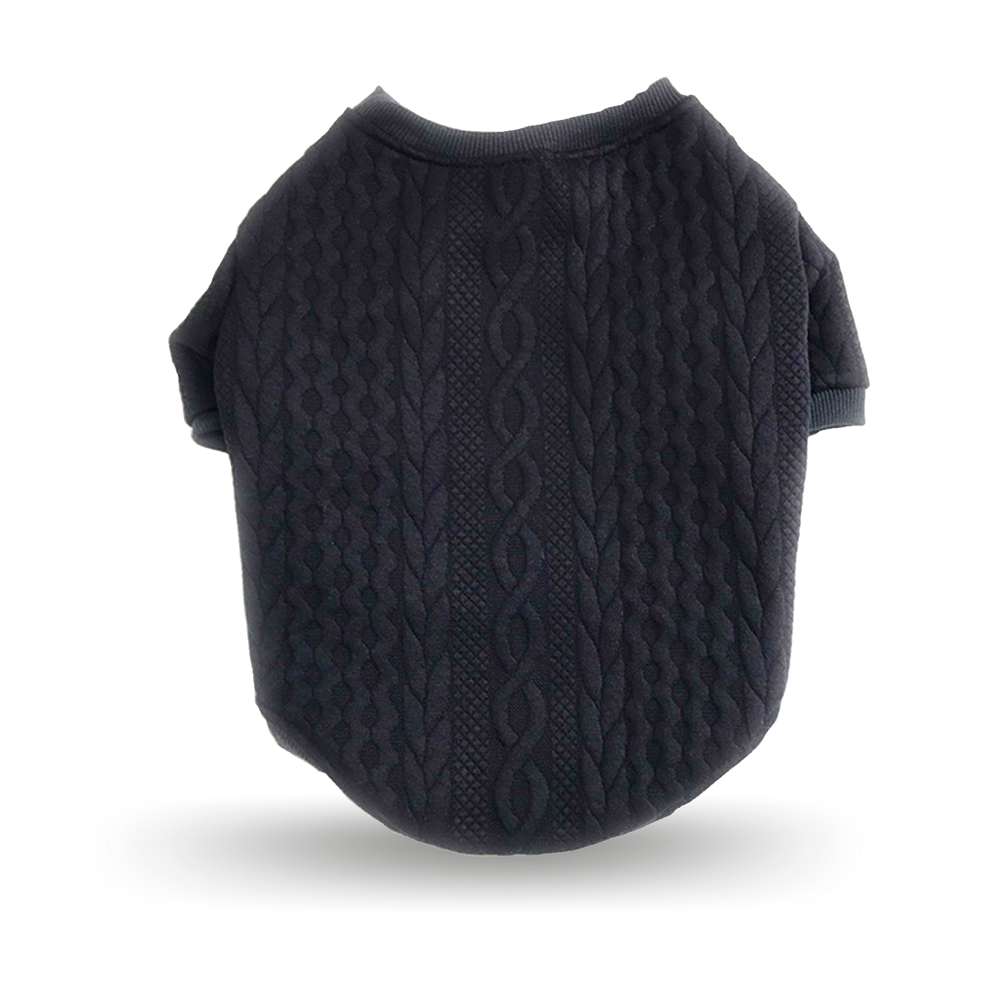Navy Cable Knit Pug Jumper
