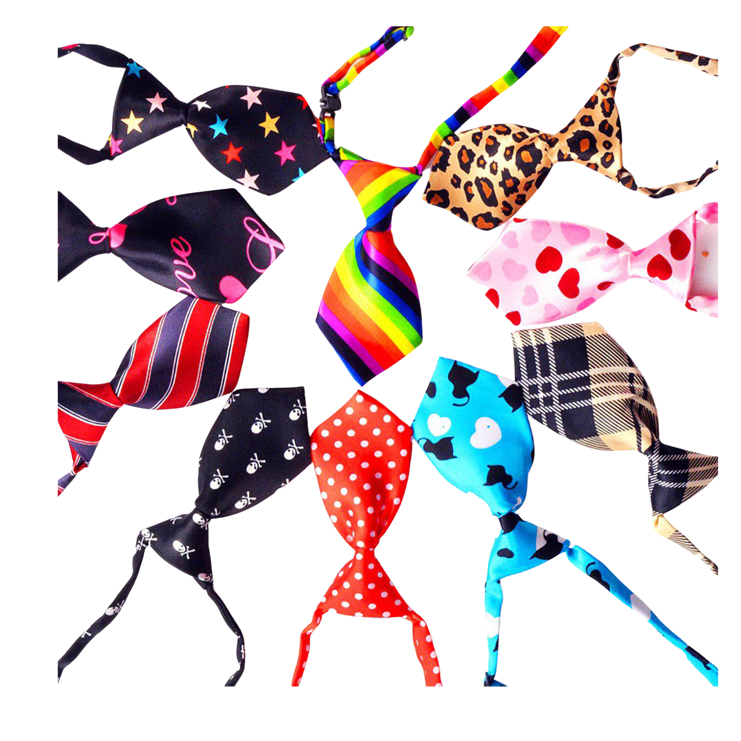 Satin Pug Neckties