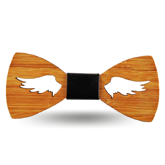 Cut out Bamboo Pug Bowtie