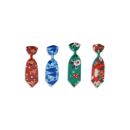 Christmas Pug Bowties and Neckties