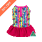 Pugs n Stripes Pink Dress