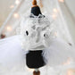A white tulle Wedding Pug Dress